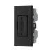 BG Electrical Black 13A Fused Euro Module EMFUSEB - view 2