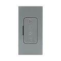 BG Electrical Grey 13A Fused Euro Module EMFUSEG - view 1