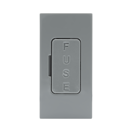 BG Electrical Grey 13A Fused Euro Module EMFUSEG - view 1