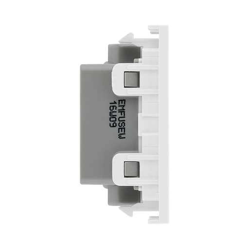 BG Electrical White 13A Fused Euro Module EMFUSEW - view 1