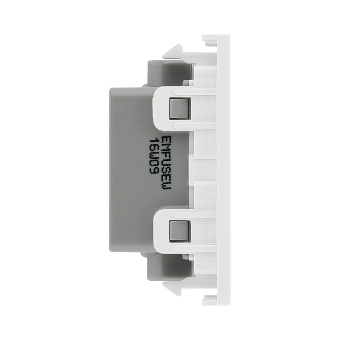 BG Electrical White 13A Fused Euro Module EMFUSEW - view 1