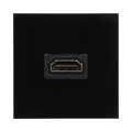 BG Electrical EMHDMIB HDMI Outlet Module – Black – front view