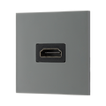 BG Electrical Grey HDMI 1.4 Euro Module EMHDMIG - view 1