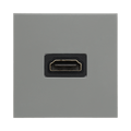 BG Electrical EMHDMIG HDMI Outlet Module – Grey – front view