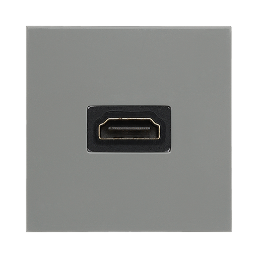 BG Electrical EMHDMIG HDMI Outlet Module – Grey – front view