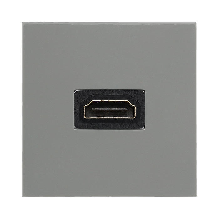 BG Electrical EMHDMIG HDMI Outlet Module – Grey – front view