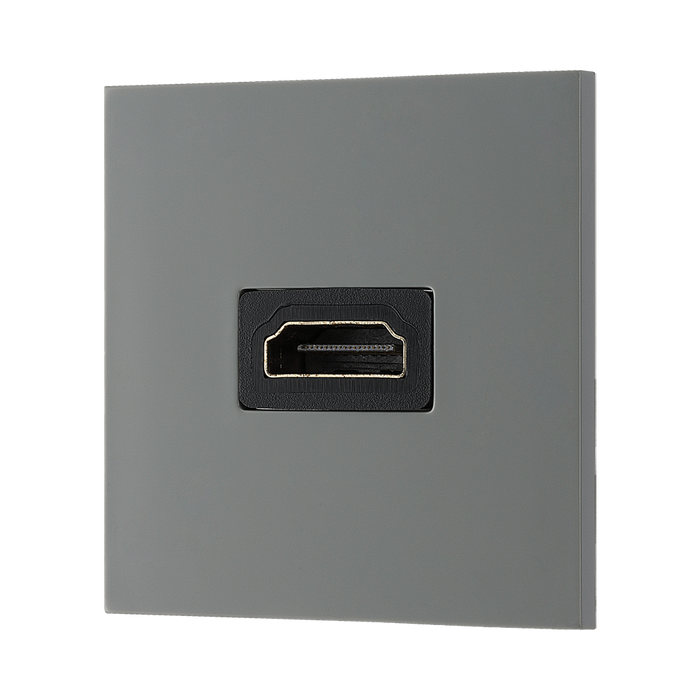 BG Electrical Grey HDMI 1.4 Euro Module EMHDMIG - view 1