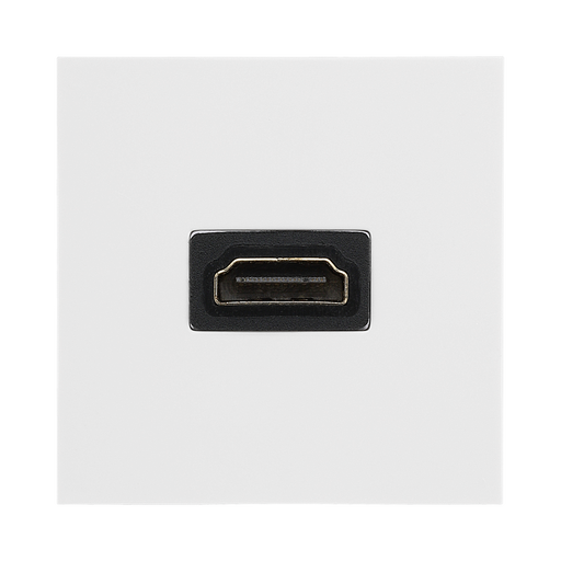 BG Electrical EMHDMIW HDMI Outlet Module – White – front view