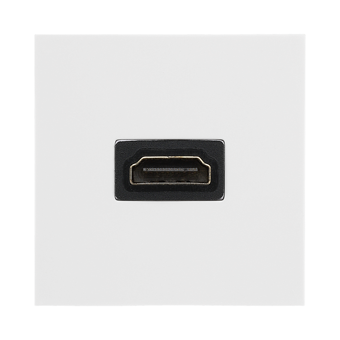 BG Electrical EMHDMIW HDMI Outlet Module – White – front view