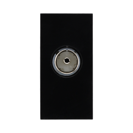 TV Coaxial Outlet Module – Black