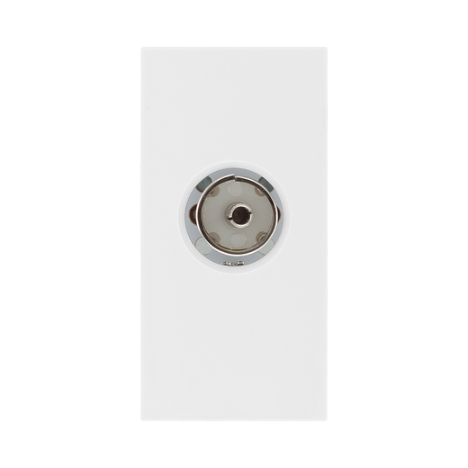 TV Coaxial Outlet Module – White