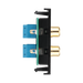 BG Electrical Twin RCA Outlet Module – Black – view 3