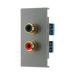 BG Electrical Twin RCA Outlet Module – Grey – view 2
