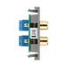 BG Electrical Twin RCA Outlet Module – Grey – view 3