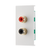 BG Electrical Twin RCA Outlet Module – White – view 2