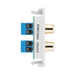 BG Electrical Twin RCA Outlet Module – White – view 3