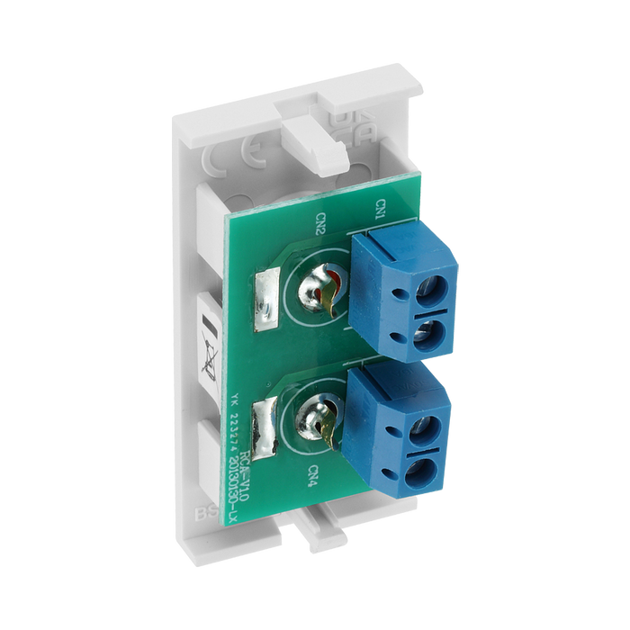 BG Electrical Twin RCA Outlet Module – White – view 4