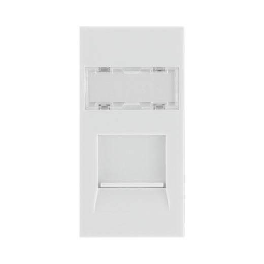 CAT6 RJ45 Outlet Module – White