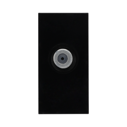 Screened Satellite Outlet Module – Black