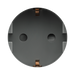 BG Electrical Grey 16A Schuko Euro Socket Module EMSCHSG - view 3