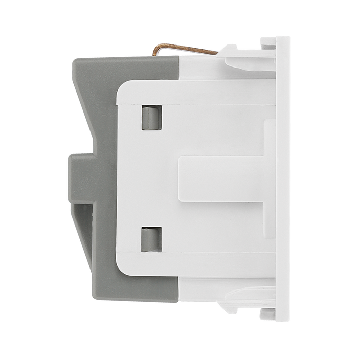 BG Electrical White 16A Schuko Euro Socket Module EMSCHSW - view 1