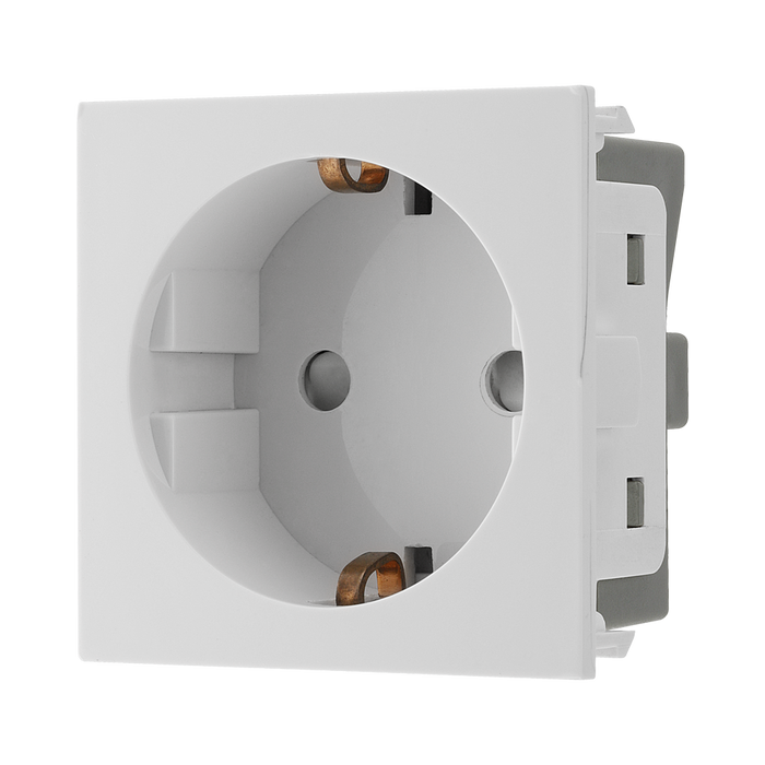 BG Electrical White 16A Schuko Euro Socket Module EMSCHSW - view 4