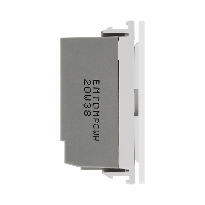 BG Electrical PC White Touch LED Dimmer Master Euro Module EMTDMPCWH - view 3