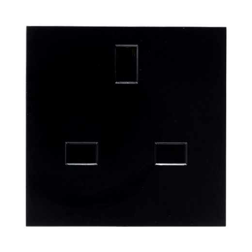 13A Unswitched Socket Module – Black