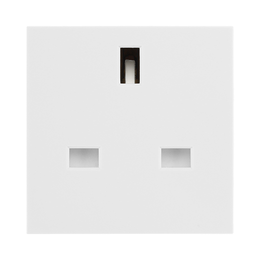 13A Unswitched Socket Module – White