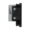 BG Electrical Black 13A Universal Euro Socket Module EMUNVB - view 1