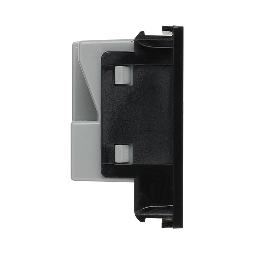 BG Electrical Black 13A Universal Euro Socket Module EMUNVB - view 1
