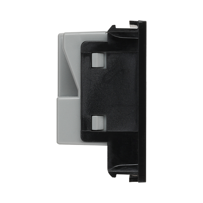 BG Electrical Black 13A Universal Euro Socket Module EMUNVB - view 1