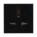BG Electrical EMUNVB 13A Universal Unswitched Socket Module – Black – front view