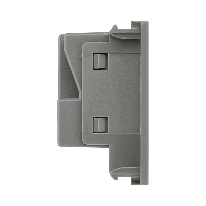 BG Electrical Grey 13A Universal Euro Socket Module EMUNVG - view 1