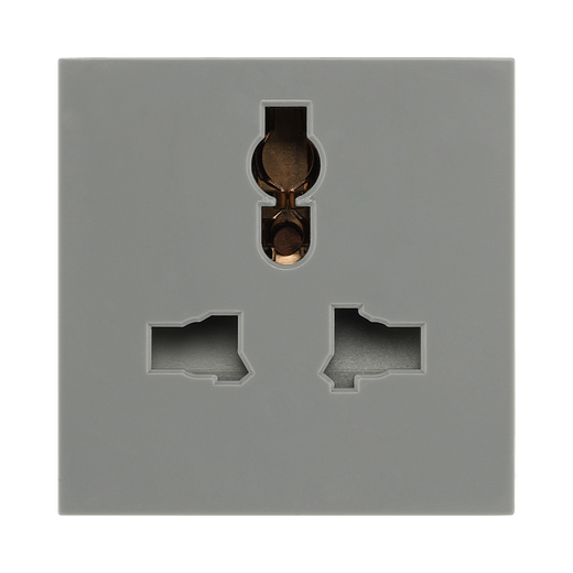 13A Universal Unswitched Socket Module – Grey