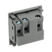 BG Electrical Grey 13A Universal Euro Socket Module EMUNVG - view 2