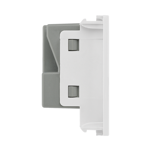 BG Electrical White 13A Universal Euro Socket Module EMUNVW - view 1