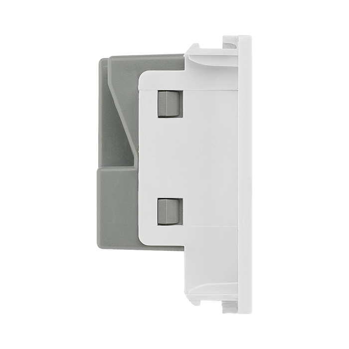 BG Electrical White 13A Universal Euro Socket Module EMUNVW - view 1