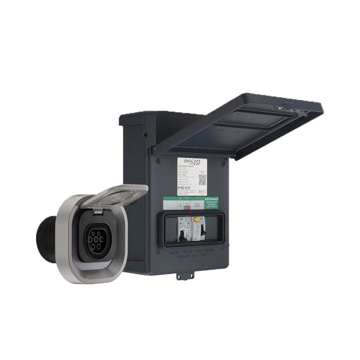 Sync Energy Recessed Socket EV Charger with Metal Control Box WI-FI/LAN EVLR7MS