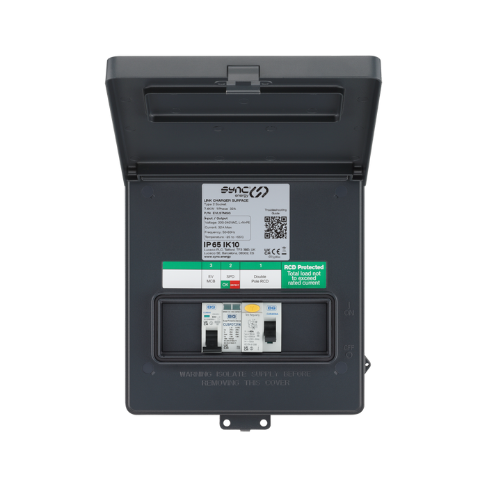 Sync Energy 7kW Link EV Charger with Wi-Fi EVLS7MS