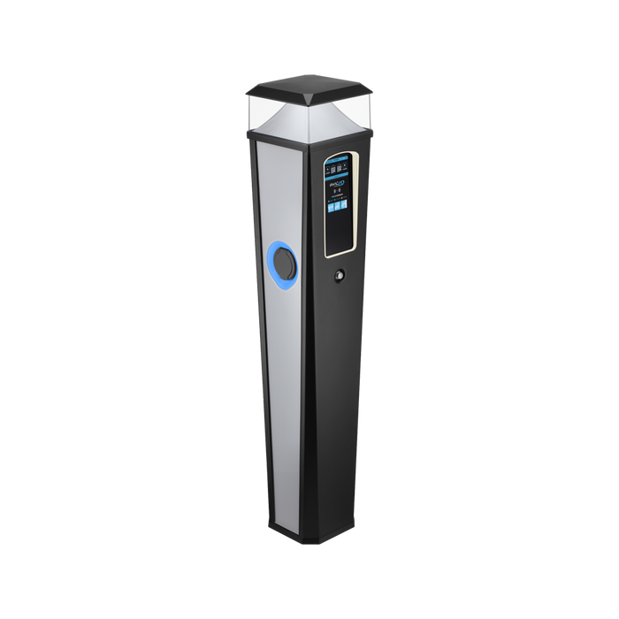 Sync Energy Pro Illuminated Twin Bollard EV Charger EVPCFSM211LBGR