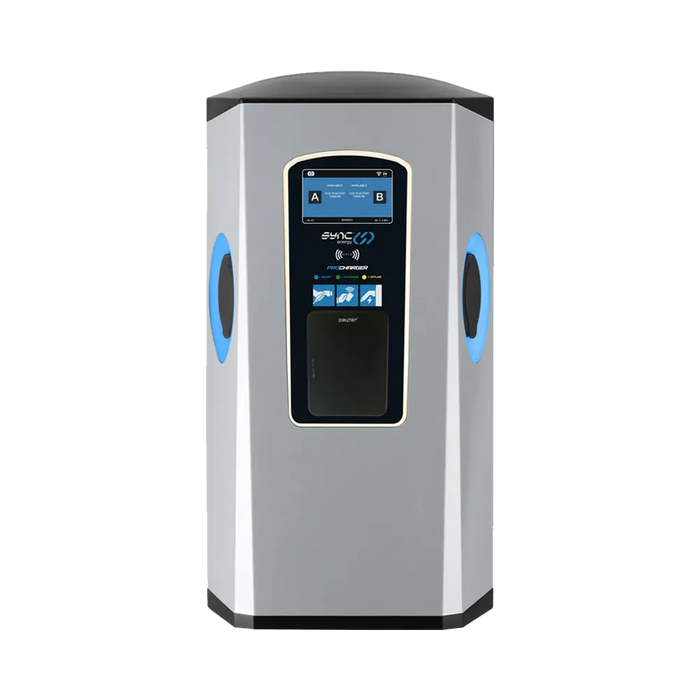 Sync Energy Pro Charger Wall Mount Dual Socket Outlet 3 Phase EVPCWSM211BGR