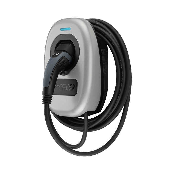 Sync Energy EV Charger Faceplate In Metalic Silver EVWC2TMMS