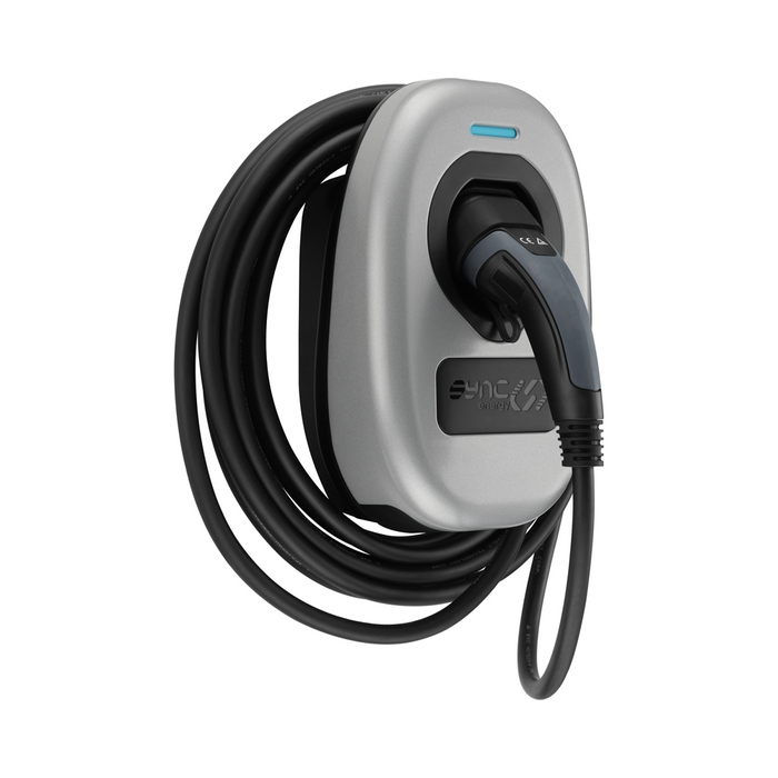 Sync Energy EV Charger Faceplate In Metalic Silver EVWC2TMMS