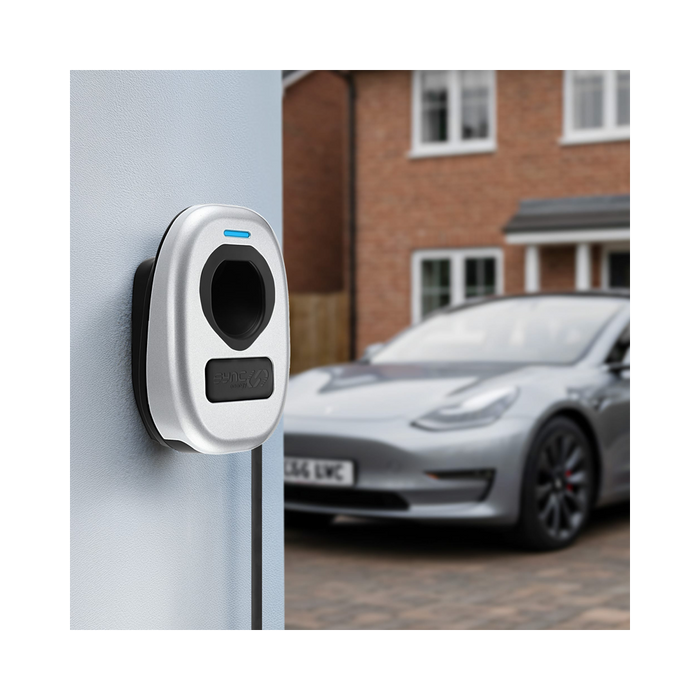 Sync Energy EV Charger Faceplate In Metalic Silver EVWC2TMMS