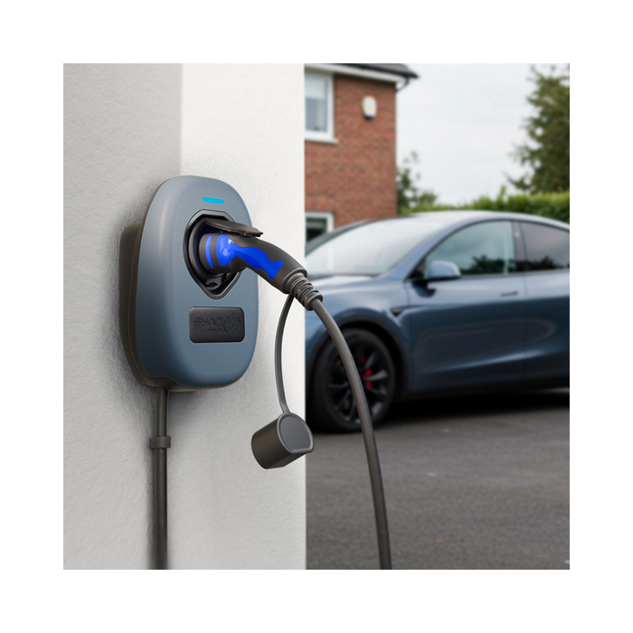 Sync Energy EV Charger Faceplate In Blue Grey EVWC2TPBG