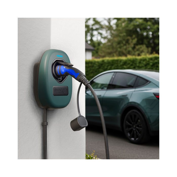 Sync Energy EV Charger Faceplate In Racing Green EVWC2TPRG