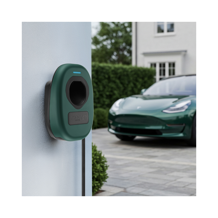 Sync Energy EV Charger Faceplate In Racing Green EVWC2TPRG