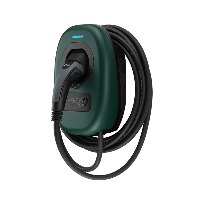 Sync Energy EV Charger Faceplate In Racing Green EVWC2TPRG