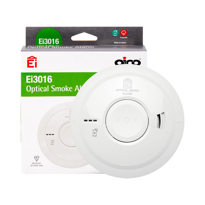 Aico Ei3016 product shown in front of its retail packaging
